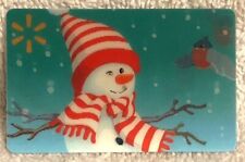 WalMart Winter Holiday Lenticular 3D Winking Snowman 2022 Gift Card FD-221560