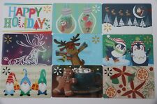 9 Walmart Christmas Gift Card No Value Collectible Cards 2021 Lot Set