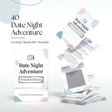 40 Date Ideas Card Games for Couples Date Night - Unique Date Deck Scratch off