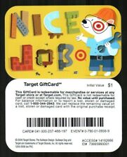 TARGET Nice Job ( 2006 ) Gift Card ( $0 ) - RARE