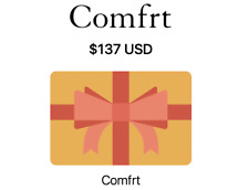 COMFRT viral sweatpants brand gift card value of 137 for $110