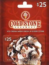 $25.00 Cold Stone Creamery Gift Card- Free Shipping!