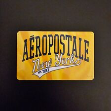Aeropostale 1987 New York Yellow NEW COLLECTIBLE GIFT CARD $0 #6070