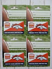 Lot of 4 DENVER BRONCOS King Soopers NFL Football 2014 Gift Cards No Value