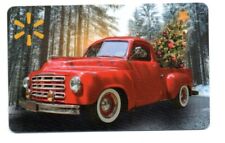 Walmart Red Pickup Truck Christmas Gift Card No $ Value Collectible FD-221542
