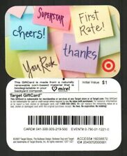 TARGET Thanks, First Rate, Cheers ... ( 2007 ) Gift Card ( $0 ) V1 - RARE