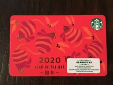 Canada Series Starbucks YEAR OF THE RAT 2020" Gift Card - New No Value"