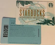 Brand New 2017 Starbucks Gift Card Special Edition Recycled Paper #6149