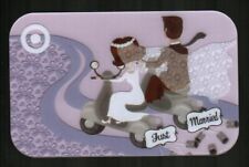 TARGET Just Married, Bride and Groom Riding Scooters ( 2009 ) Gift Card ( $0 )