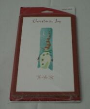 Carlton Cards Christmas Joy Holiday Cards Snowman (6 Cards / Envelopes) NEW