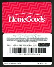 HOMEGOODS Pink Diagonal Stripes ( 2015 ) Gift Card ( $0 )