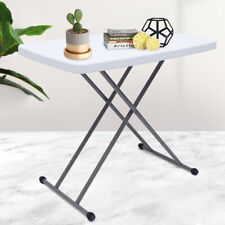 Folding Adjustable Height Table 30x20 Top Laptop Writing Art Crafts Tv Dinner US