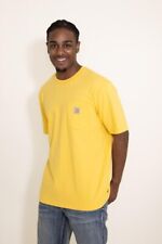 Carhartt SS Tee Shirt Pocket Loose Fit Sundance Yellow Heather K87 Sz XS NWT