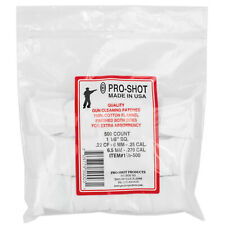 Pro-Shot Products Gun Cleaning Patches, .22-.270 Cal 500 per Pack 11/8-500