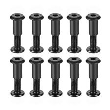 10 Sets Screw Post Male M6x20mm Binding Bolts Carbon Steel Black - Houston - US