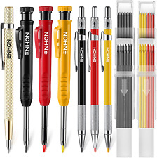 7 Pack Carpenter Construction Pencils Mechanical Pencils Set w/Refills