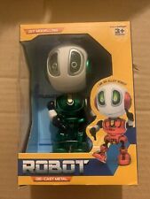 TALKING POSABLE SMART MINI ROBOT BODY KIDS TOYS STEM DIE-CAST Green #8971 USB - Baytown - US