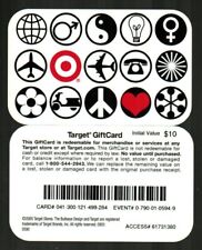 TARGET Symbols and Icons ( 2005 ) Gift Card ( $0 ) RARE