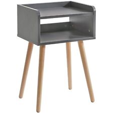 Nightstand, Mid-Century Modern Bedside Table with Solid Wood Legs, Minimalist... - Mumbai - India