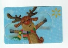 Walmart Gift Card 2021 Christmas Lenticular Reindeer - No Value - I Combine Ship