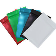100pc Translucent Front Foil Color Back Mylar Zip Lock Bags 12x18cm 4.75x7in