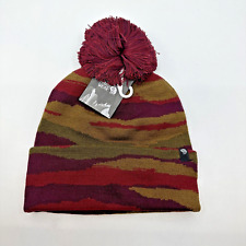 Mountain Hardwear Gas Station Eco Pom Beanie Cocoa Red OSFM NWT