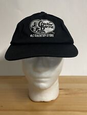 Cracker Barrel Employee Hat Cap Adjustable Black Old Country Store Embroidered