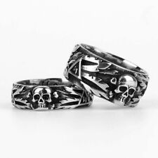 HOT! Ring Skull Stainless Steel Men's Devil Punk Gothic Jewelry NEW