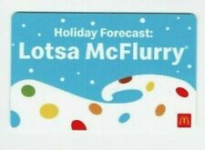 McDonalds Gift Card - Christmas McFlurry- 2020 - No Value - I Combine Shipping