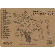 SPRINGFIELD HELLCAT PRO SCHEMATIC HANDGUN MAT FDE