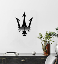 Automotive Maserati Metal Signs, Monogram Wall Decor, Gift For Automotive Lovers