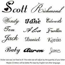 1pcs CUSTOM YOUR TEXT Vinyl Decal Stickers Car Bumper Personalized Name Decor