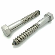 10 Qty 1/2 x 3-1/2" 304 Stainless Steel Hex Lag Bolt Screws (BCP1140) - Chattanooga - US"