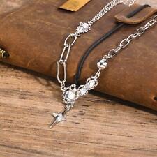 Y2k Moonstone Necklaces Men Coquette Aesthetic Star Heart Cross Necklace Jewelry