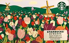 STARBUCKS 2024 SPRING FLOWERS - TULIPS & WINDMILLS BC BACK GIFT CARDS - #6310