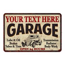 Personalized Garage Metal Sign Man Cave Custom Decor Gift 108120014001