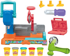 Play-Doh Stamp & Saw Tool Bench Playset Kids Arts & Crafts Construction Toys New