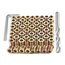 PGMJ 80 Pieces 1/4-20 Wood Inserts Bolt Furniture Screw in Nut 1/4"-20 x15mm - Miami - US"