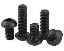 4#40 5#-40 6#32 8#-32 UNC CARBON STEEL 10.9 Bk Zinc BUTTON HEAD HEX SOCKET SCREW - CN