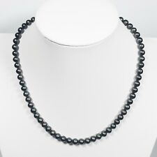 AAA 16-22 Inch Japanese Akoya Pearl Necklace 7-8mm Black Akoya Pearl Necklace