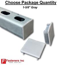 PVC Style Plastic GRAY GREY End Caps Unistrut Channel 1-5/8'' X 1-5/8'' #EC-2G - Redding - US