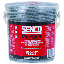 SENCO 8-Gauge x 3 #2 WX3 Square Collated Screws (800pk) 08D300W New - Suwanee - US"