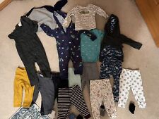 Lot of 15 Items Plus 3 Pairs Socks 12 & 12-18 9 Pants 2 Bodysuits Unisex