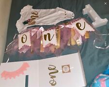 Baby Girls First 1st Birthday Decorations