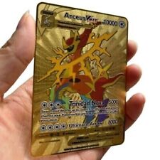 Pokémon Arceus VMAX Metal Cards TCG NEW Golden Pokemon Gifts For Kids 10000Point