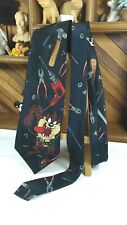 Looney Tunes Mania 1996 Taz Construction Tools Necktie Neck Tie Tazmanian Devil