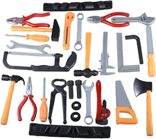 Kids Construction Tools Set Children Pretend Play Repair Work Hand Tools Kit