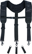 Tool Belt Suspenders,Heavy Duty 3-Points Padded Construction Work Pouch Suspende