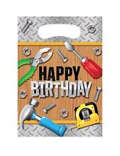 Handyman Tools Construction Boys Kids Birthday Party Favor Bags Treat Sacks