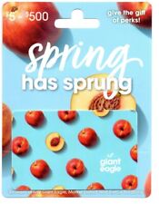 Giant Eagle Spring Has Sprung Fruits Gift Card With Hanger No $Value Collectible